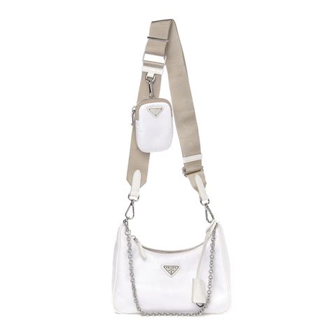 white prada re edition 2005|prada nylon shoulder bag 2005.